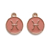 Alloy Enamel Pendants ENAM-S124-01B-11H-1