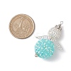 Glass Seed Beads Alloy Pendants PALLOY-MZ00283-3