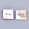 2-Hole Freshwater Shell Buttons SHEL-S276-137C-01-2
