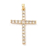 Brass Micro Pave Cubic Zirconia Pendants KK-A281-26B-G-1