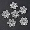 Frosted Flower Clear Transparent Acrylic Beads X-PAF154Y-11-2