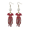 Handmade Seed Beads Dangle Earrings EJEW-MZ00138-1