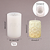 Column with Round DIY Candle Silicone Molds DIY-WH0265-61-6