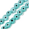 Handmade Evil Eye Lampwork Beads Strands LAMP-G164-10B-01-1