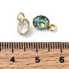 Brass Glass Pendants KK-K375-25G-3