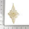 Brass Micro Pave Cubic Zirconia Pendants KK-M322-46G-3