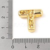 Brass Micro Pave Clear Cubic Zirconia Pendant KK-Z046-01G-T-3