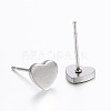 304 Stainless Steel Ear Studs X-STAS-I071-17P-2