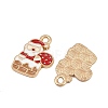 Christmas Themes Alloy Enamel Pendants ENAM-Z023-01G-07-2