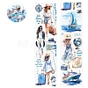 Travel Theme Waterproof PET Stickers Set DIY-Z030-02A-1