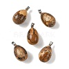 Natural Picture Jasper Pendants GG-K002-08A-04-1