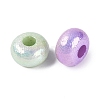 UV Plating Opaque Acrylic European Beads OACR-N160-03-2
