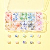 100Pcs 10 Colors Two Tone Spray Painted Crackle Acrylic Beads DIY-FS0006-73-7