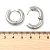 Tarnish Resistant 202 Stainless Steel Huggie Hoop Earrings LS-EJEW-O087-08H-P-2