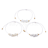 3Pcs 3 Styles Gemstone Braided Bead Bracelets BJEW-JB11146-07-4