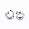 Tarnish Resistant 304 Stainless Steel Open Jump Rings X-STAS-H437-3.5x0.7mm-2