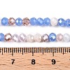 Electroplate Glass Beads Strands GLAA-T023-B16-05-4
