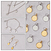 48Pcs 2 Colors 304 Stainless Steel Charms STAS-FH0002-29B-5