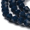 Opaque Solid Color Imitation Jade Glass Beads Strands EGLA-A039-P4mm-D09-3
