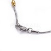 304 Stainless Steel Herringbone Chain Necklaces NJEW-F261-19GP-2