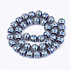 Electroplate Glass Beads Strands X-EGLA-S177-10A-03-2