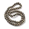 Electroplated Natural Lava Rock Beads Strands G-A251-B01-01J-1