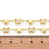 Brass Glass Link Chains CHC-T018-15C-G-3