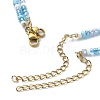 2Pcs 2 Style Glass Seed Beaded Necklaces NJEW-JN04379-3