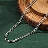 Non-Tarnish 304 Stainless Steel Figaro Chain Necklaces STAS-K168-02P-1