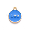 Alloy Enamel Pendants X-ENAM-S124-01B-02G-3