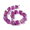 Electroplated Natural Quartz Beads Strands G-G767-02-07-2