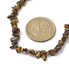 Natural Tiger Eye Chip Beaded Necklace NJEW-JN04615-08-2