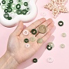 60Pcs 6 Styles Glass Pendants GLAA-YW0005-56-3