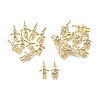 Brass Micro Pave Cubic Zirconia Pendants KK-D339-02G-04-2