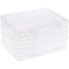 Transparent Plastic Bead Containers CON-BC0006-06B-1