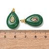 Dyed Natural Malaysia Jade Pendants GG-CBAA798-01G-04-2