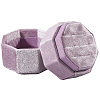 Velvet Cover Plastic Couple Ring Box VBOX-WH20003-001J-1