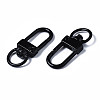 Spray Painted Eco-Friendly Alloy Swivel Snap Hooks Clasps PALLOY-T080-02A-NR-3