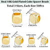 150Pcs 3 Style Brass Beads KK-CN0002-71G-2