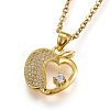 304 Stainless Steel Pendant Necklaces NJEW-L150-08-2