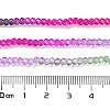 Transparent Painted Glass Beads Strands DGLA-A034-T1mm-A06-3