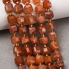 Natural Red Rabbit Hair Rutilated Quartz Beads Strands GG-CBAC972-A11-01-1