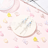 120Pcs 6 Colors Transparent Acrylic Bead Caps TACR-SC0001-51-5