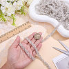 Grenadine & Plastic Pearl Ribbon OCOR-WH0105-170A-3