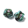 Handmade Foil Lampwork Beads Strands FOIL-Z001-02C-3
