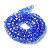 Electroplate Glass Beads Strands EGLA-R030-6x6mm-12-3