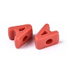 Opaque Acrylic European Beads OACR-M027-01A-06-2