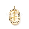 Brass Micro Pave Cubic Zirconia Pendants ZIRC-P123-01G-X01-1