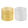 2Pcs 2 Colors Textured Iron Memory Beading Wire for Wire Wrap DIY Jewelry Making MW-TA0001-06C-1