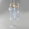 Dyed Natural Shell Slices Wind Chimes HJEW-WH20010-13B-1
